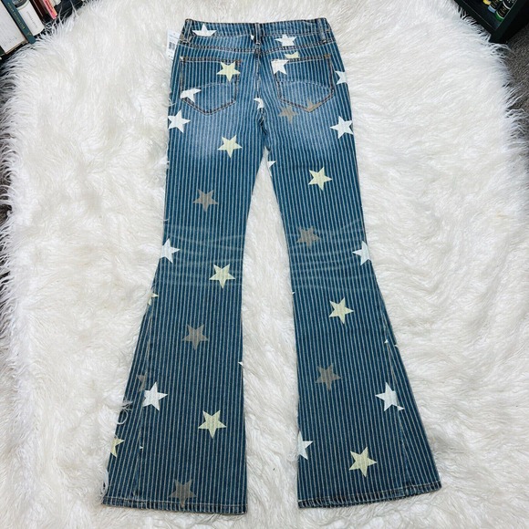 DRIFTWOOD FARRAH JEANS PINSTRIPE STARS SIZE 26 DW-P40692A - Picture 6 of 8